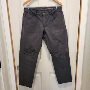 Swrve Gray Slim Fit Trousers, Size 34 x 32